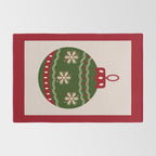 Christmas Bauble Green And Red Rug Gallery Image 2