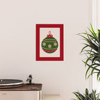 Christmas Bauble Green And Red Poster Gallery Image 2