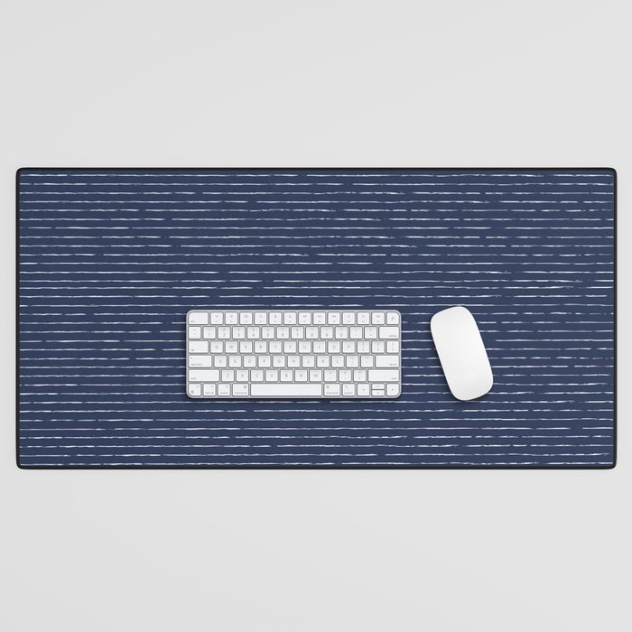 Lines II (Navy) Desk Mat Gallery Image 1