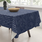 Lines II (Navy) Tablecloth Gallery Image 3