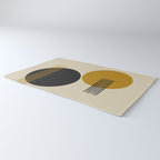 abstract sun and moon  Rug Gallery Image 3