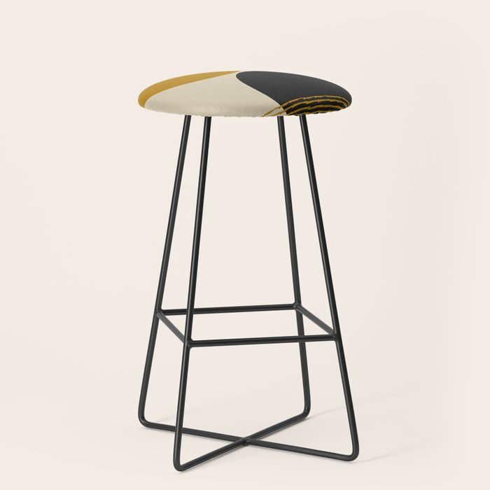 abstract sun and moon  Stool Gallery Image 1
