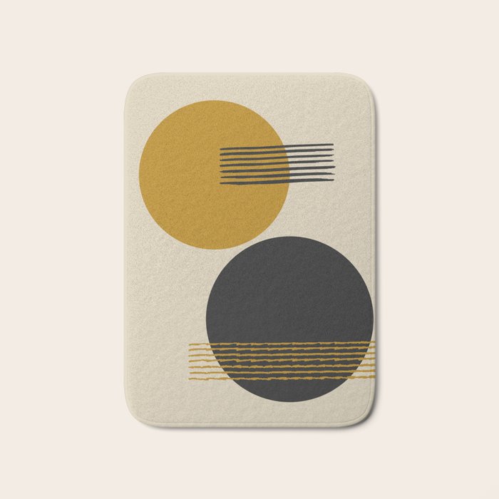 abstract sun and moon  Bath Mat Gallery Image 1