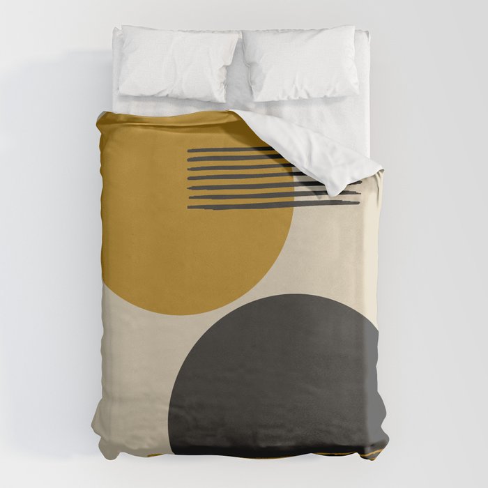 abstract sun and moon  Duvet Cover Gallery Image 6
