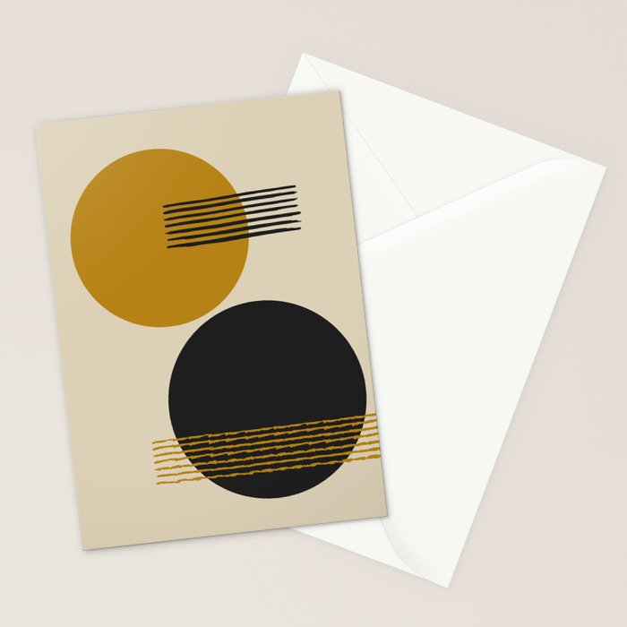 abstract sun and moon  Stationery Card Gallery Image 2