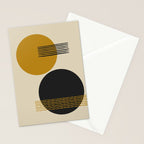 abstract sun and moon  Stationery Card Gallery Image 2