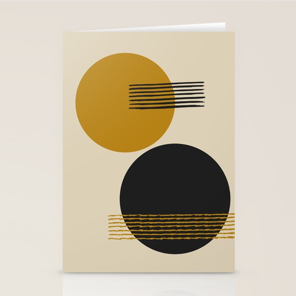 abstract sun and moon  Stationery Card Gallery Image 1