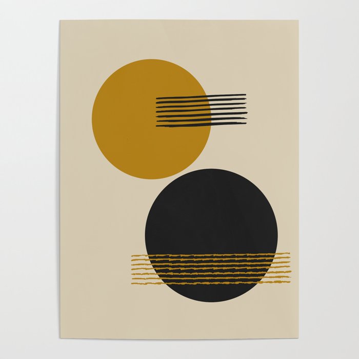 abstract sun and moon  Poster Gallery Image 1