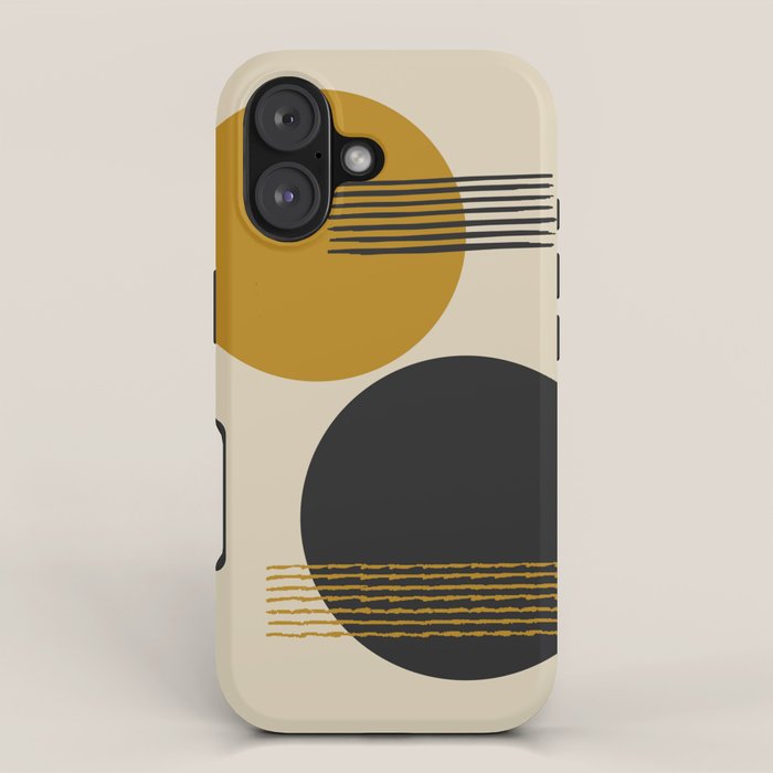 abstract sun and moon  iPhone Case Gallery Image 1