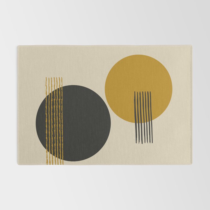 abstract sun and moon  Rug Gallery Image 2