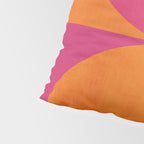 Hot Pink Orange Semicircles Modern Original Art Pillow Sham Gallery Image 4