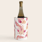 Mexican Axolotls Watercolor Wine Chiller Gallery Image 1