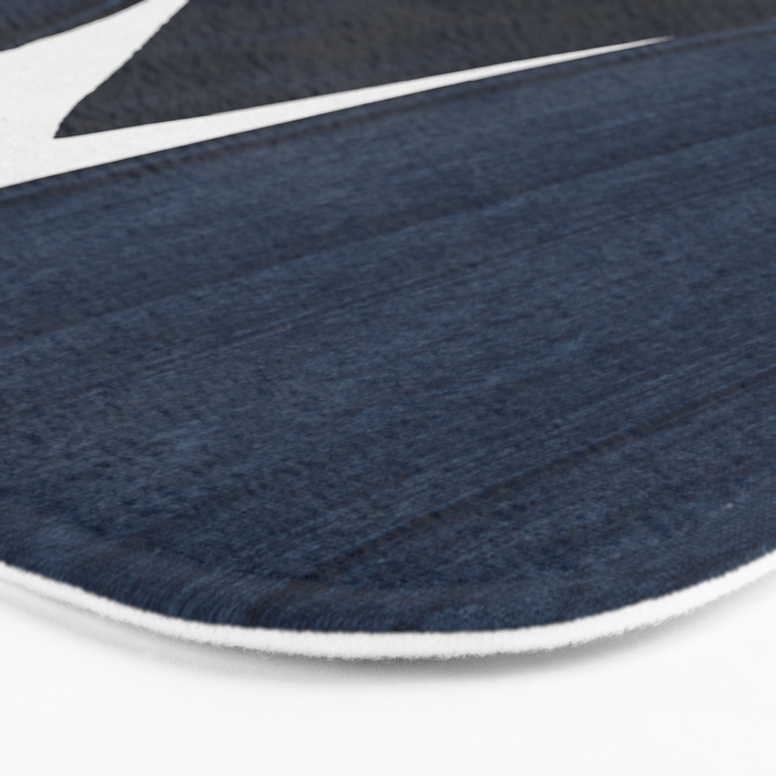 Minimalist Painting Blue II, Modern Abstract Bath Mat Gallery Image 3