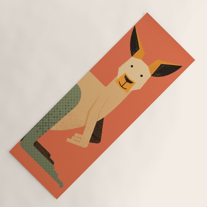 Whimsy Kangaroo Yoga Mat Gallery Image 1