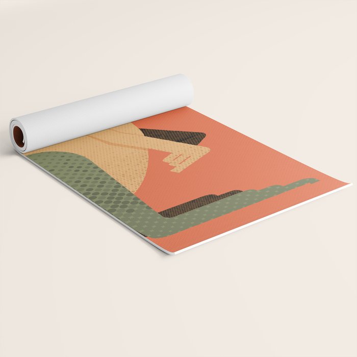 Whimsy Kangaroo Yoga Mat Gallery Image 2