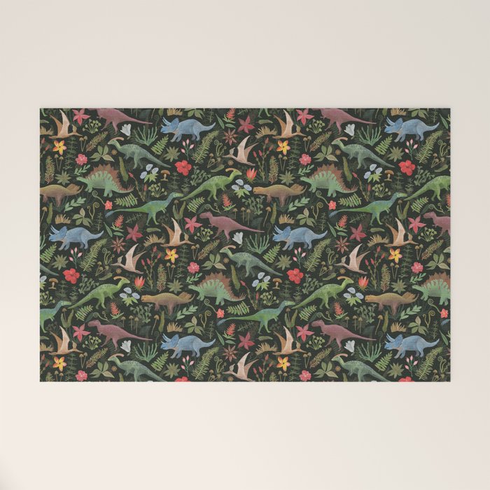 Dinosaur Jungle Welcome Mat Gallery Image 1