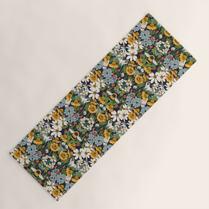 Beehaven in Bloom Yoga Mat Gallery Image 1