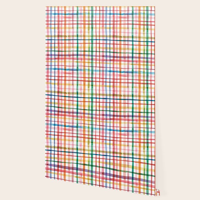  Holiday 2025 Cheerful Plaid Watercolor Gingham Wallpaper Gallery Image 2