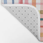 Holiday 2025 Cheerful Plaid Watercolor Gingham Bath Mat Gallery Image 2