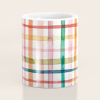 Holiday 2025 Cheerful Plaid Watercolor Gingham Coffee Mug Gallery Image 4