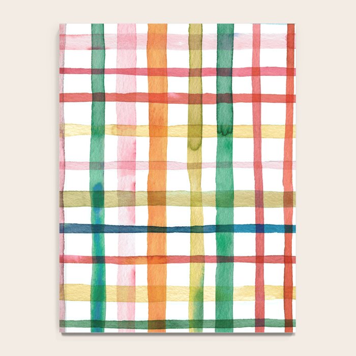  Holiday 2025 Cheerful Plaid Watercolor Gingham Notebook Gallery Image 4