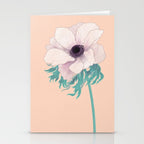 Anemone Flower Stationery Card Gallery Image 2