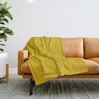 Cancer Zodiac Star Constellation Line Art Golden Yellow Throw Blanket Gallery Image 1