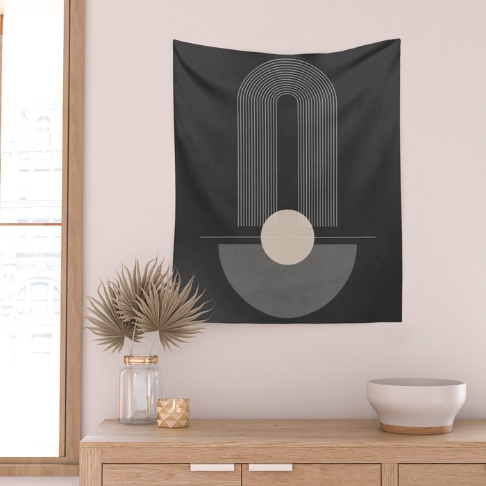 Geometric Shapes 55 Wall Tapestry Gallery Image 2