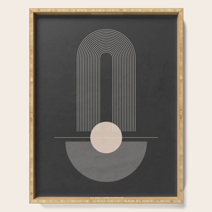 Geometric Shapes 55 Serving Tray Gallery Image 1