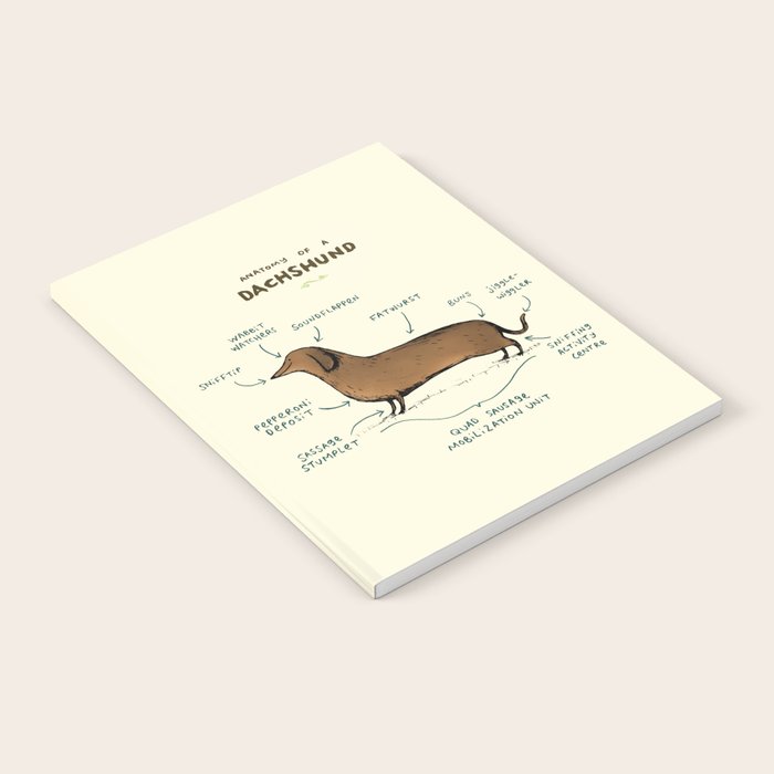 Anatomy of a Dachshund Notebook Gallery Image 2