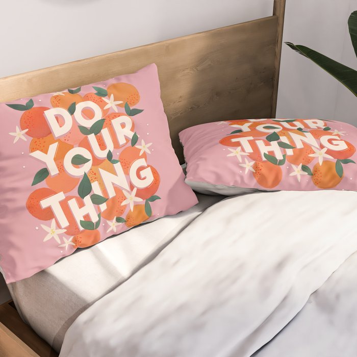 Do Your Thing - Summer Oranges  Pillow Sham Gallery Image 2