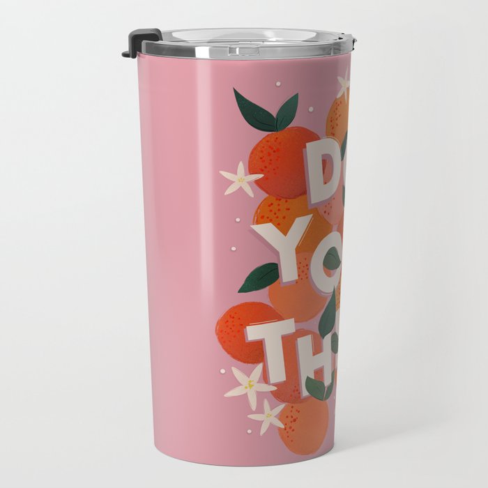 Do Your Thing - Summer Oranges  Travel Mug Gallery Image 3