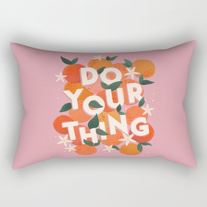 Do Your Thing - Summer Oranges  Rectangular Pillow Gallery Image 2
