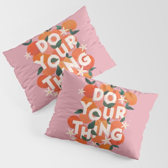 Do Your Thing - Summer Oranges  Pillow Sham Gallery Image 3