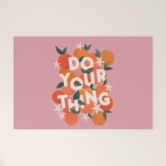 Do Your Thing - Summer Oranges  Welcome Mat Gallery Image 1
