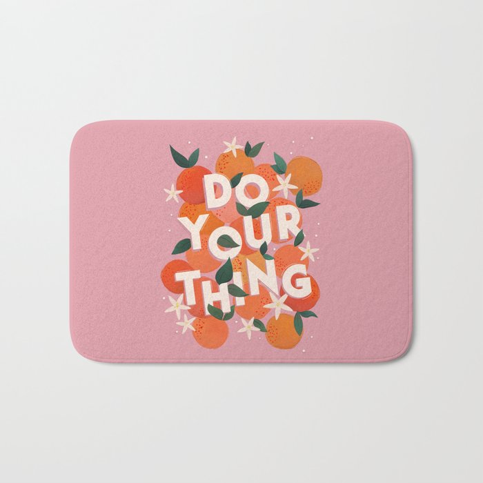 Do Your Thing - Summer Oranges  Bath Mat Gallery Image 1