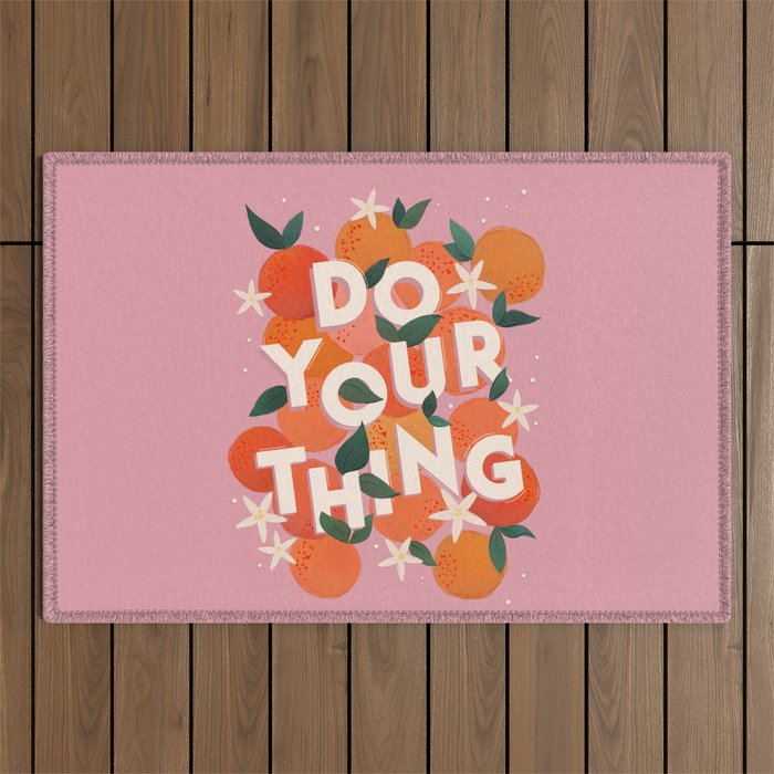 Do Your Thing - Summer Oranges  Outdoor Rug Gallery Image 1