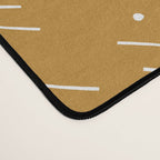 Arrow Lines Pattern Design 10 in mustard yellow Desk Mat Gallery Image 4