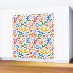 Colorful confetti art doodle pattern Wall Mural Gallery Image 2