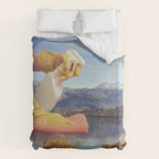 Deep clean lake Duvet Cover Gallery Image 6