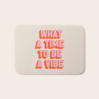 What A Time To Be A Vibe: The Peach Edition Bath Mat Gallery Image 1