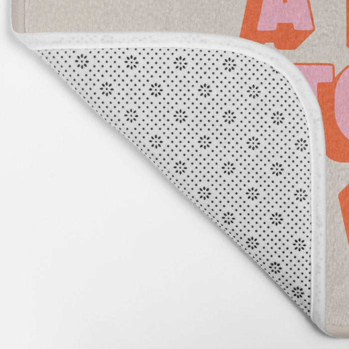 What A Time To Be A Vibe: The Peach Edition Bath Mat Gallery Image 2