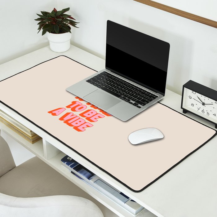What A Time To Be A Vibe: The Peach Edition Desk Mat Gallery Image 2