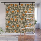 Art Nouveau Oranges Wall Mural Gallery Image 1