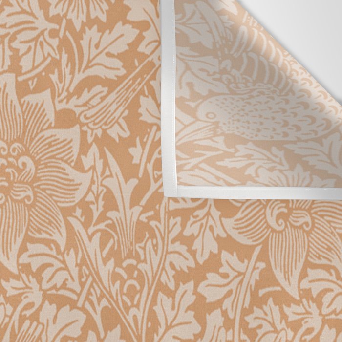 William Morris Vintage Bird & Anemone Soft Apricot Wall Tapestry Gallery Image 3