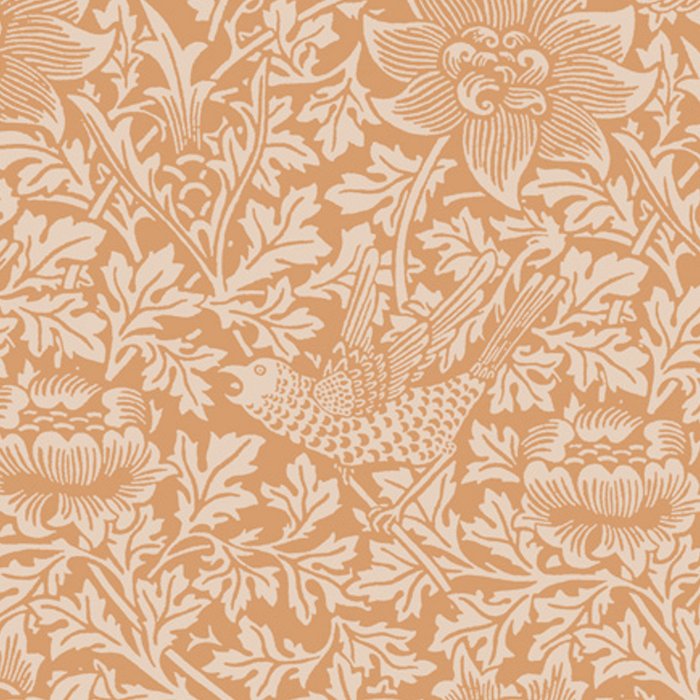 William Morris Vintage Bird & Anemone Soft Apricot Coffee Mug Gallery Image 2