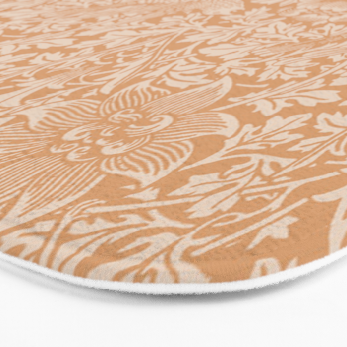 William Morris Vintage Bird & Anemone Soft Apricot Bath Mat Gallery Image 3