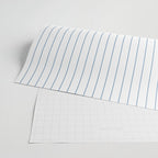 Minimal Arch XXV White and Blue Green Modern Geometric Lines Wrapping Paper Gallery Image 2