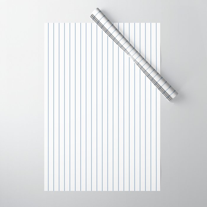 Minimal Arch XXV White and Blue Green Modern Geometric Lines Wrapping Paper Gallery Image 1