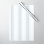 Minimal Arch XXV White and Blue Green Modern Geometric Lines Wrapping Paper Gallery Image 1